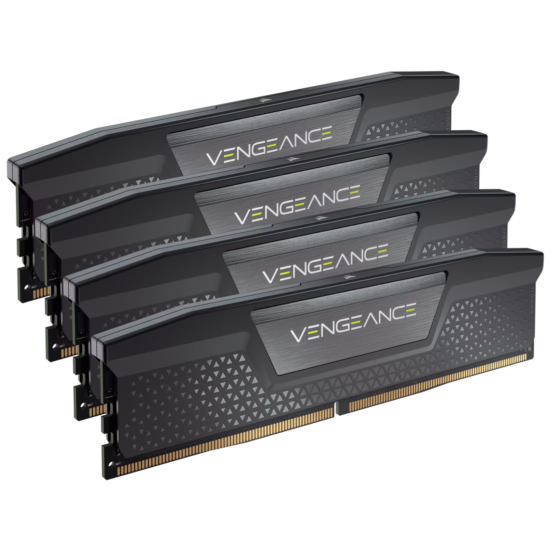 Vengeance-DDR5-4UP-BLACK_01 VENGEANCE 96GB (4x24GB) DDR5 DRAM 5600MT/S CL40 Memory Kit — Black - Image 1