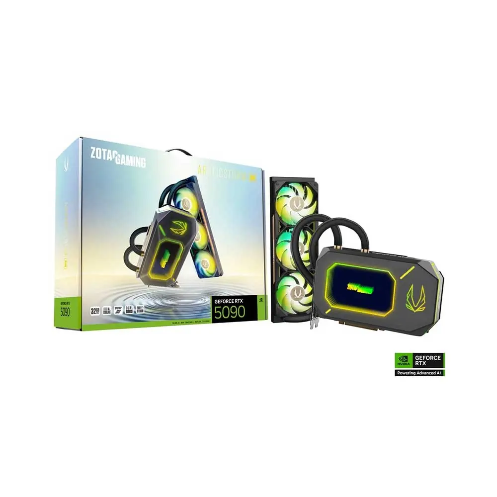 Zotac-GeForce-RTX-5090-Arcticstorm-AIO-32Gb-GDDR7-Graphics-Card-1 Zotac GeForce RTX 5090 Arctic storm AIO 32Gb GDDR7 Graphics Card (ZT-B50900K-30P) - Image 1