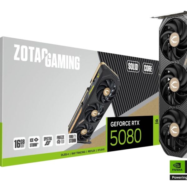 Zotac Gaming RTX 5080 Solid Core 16Gb GDDR7 Graphics Card