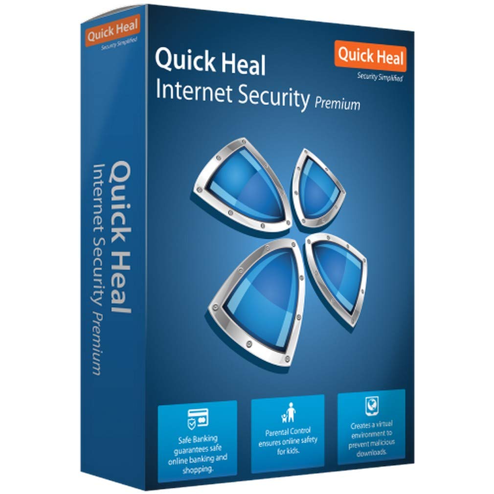 Quick Heal Internet Security Latest Version – 5 PCs, 3 Years | AI Based Device Security for Windows Pc | Internet and Banking Protection (Email Delivery in 1 Hour- No CD)