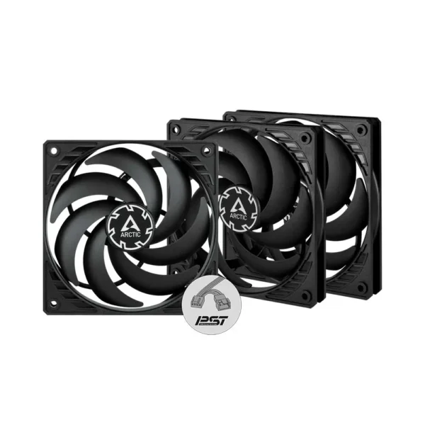 Arctic P12 Slim PWM PST Triple Pack 120mm Cabinet Fan