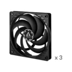 Arctic P12 Slim PWM PST Triple Pack 120mm Cabinet Fan - Image 3