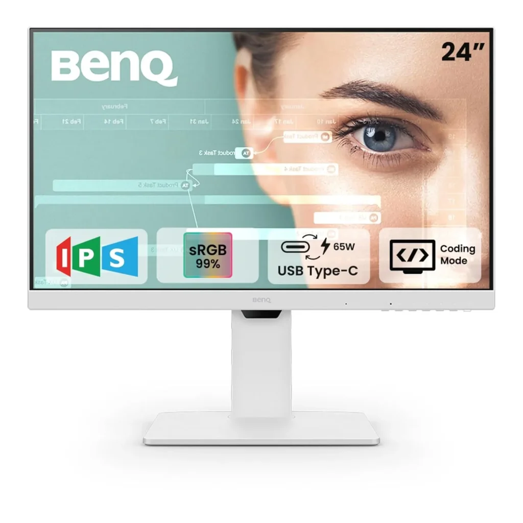 BenQ GW2486TC 24″ IPS 100Hz Full HD Coding Monitor (White)
