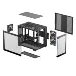 DEEPCOOL CG330 3F Micro-ATX Compact PC Case (Black) - Image 3