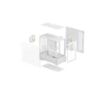 Deepcool CG380 3F WH M-ATX Gaming Cabinet - Image 6