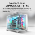 COUGAR FV150 Mini RGB MATX Mini Tower Cabinet ( White ) - Image 2