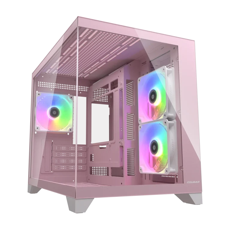 COUGAR FV150 Mini RGB MATX Mini Tower Cabinet ( Pink )