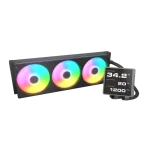 COUGAR Poseiden Vistek Pro ARGB 360mm CPU Liquid Cooler ( With LCD Display ) ( Black ) - Image 2