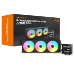 COUGAR Poseiden Vistek Pro ARGB 360mm CPU Liquid Cooler ( With LCD Display ) ( Black )