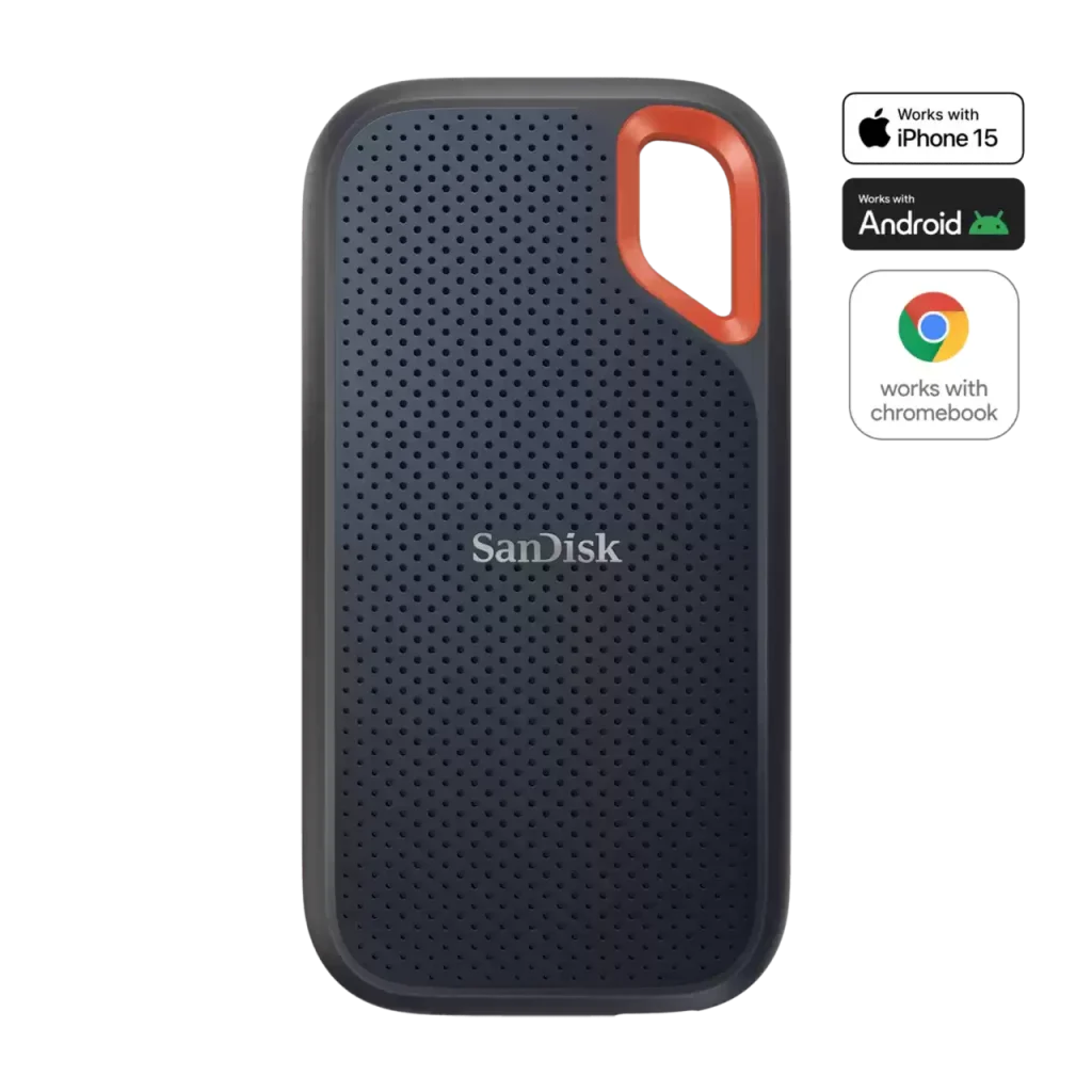 SanDisk E61 4TB Extreme Portable SSD 1050MB/s – ( Black )