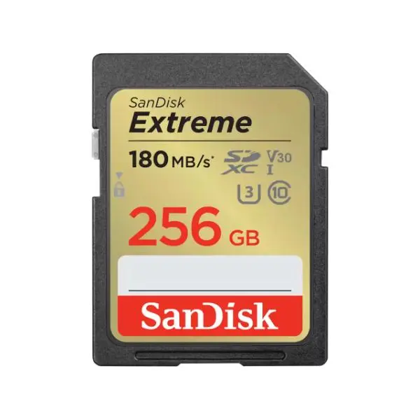 SanDisk Extreme SD UHS-I Card – 256GB