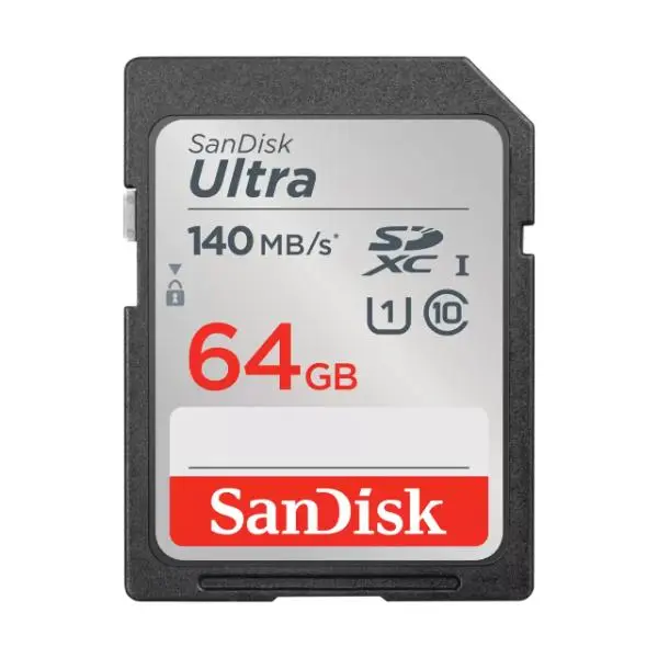SanDisk Ultra SDHC UHS-I card and SDXC UHS-I card – 64GB