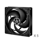 Arctic P12 Five Pack 120mm Cabinet Fan - Image 3