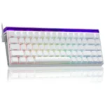 AULA Hero 68HE 60% Side Printed PBT Keycaps Wired Gaming Keyboard | White Side Engraved Keycaps – Meteor Magnetic Switch (HERO68WM)