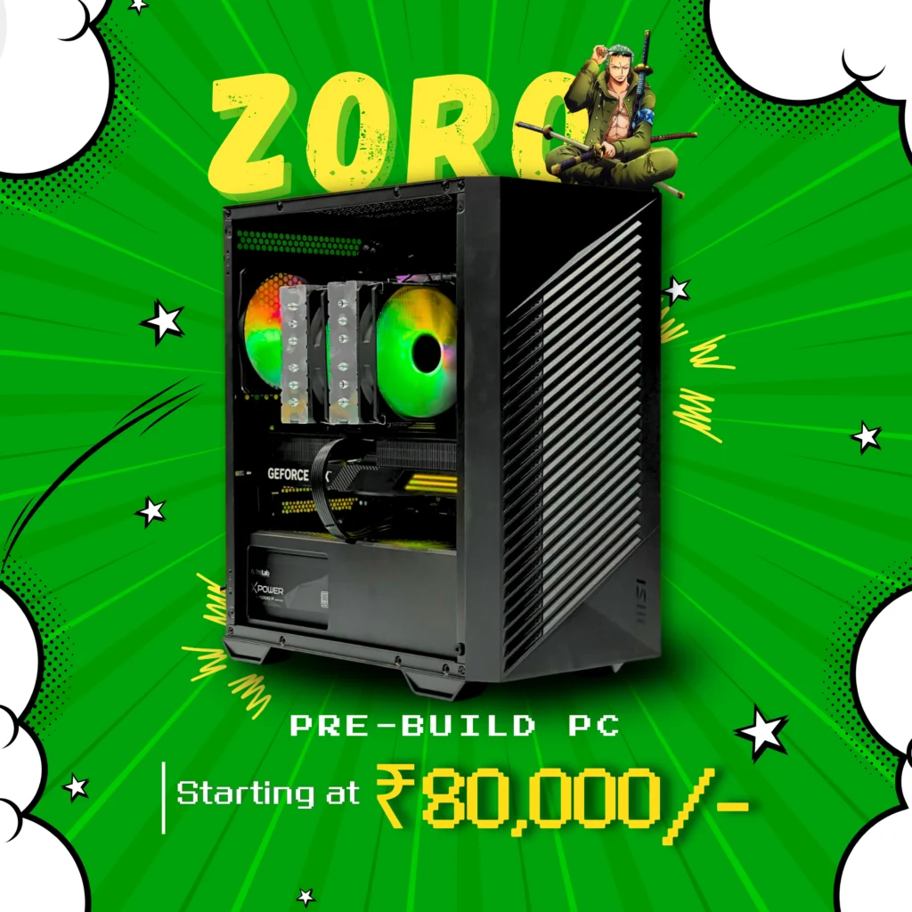 Green Apple Compunet ZORO Powered by AMD Ryzen 5 5600X Prebuilt PC
