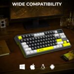 Ant Esports APEX200 Tri-Mode Wireless Magnetic Gaming Keyboard, 84-Key RGB Mechanical Keyboard, Hall Effect Haimu Switches, 4000Hz Wired / 1K Wireless, Rapid Trigger, Hot-Swappable, PBT Keycaps_Black - Image 2