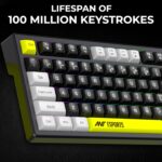 Ant Esports APEX200 Tri-Mode Wireless Magnetic Gaming Keyboard, 84-Key RGB Mechanical Keyboard, Hall Effect Haimu Switches, 4000Hz Wired / 1K Wireless, Rapid Trigger, Hot-Swappable, PBT Keycaps_Black - Image 7