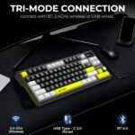 Ant Esports APEX200 Tri-Mode Wireless Magnetic Gaming Keyboard, 84-Key RGB Mechanical Keyboard, Hall Effect Haimu Switches, 4000Hz Wired / 1K Wireless, Rapid Trigger, Hot-Swappable, PBT Keycaps_Black - Image 8