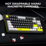 Ant Esports APEX200 Tri-Mode Wireless Magnetic Gaming Keyboard, 84-Key RGB Mechanical Keyboard, Hall Effect Haimu Switches, 4000Hz Wired / 1K Wireless, Rapid Trigger, Hot-Swappable, PBT Keycaps_Black - Image 3