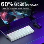 AULA Hero 68HE 60% Side Printed PBT Keycaps Wired Gaming Keyboard | White Side Engraved Keycaps – Meteor Magnetic Switch (HERO68WM) - Image 2