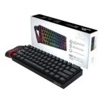 Redragon K617 FIZZ Magnetic Plus 60% Wired Mechanical Keyboard with Strap Black (Magnetic Switch)