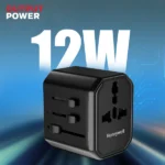 Honeywell Universal 12W Travel Adapter (Black) - Image 5