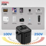 Honeywell Universal 12W Travel Adapter (Black) - Image 2