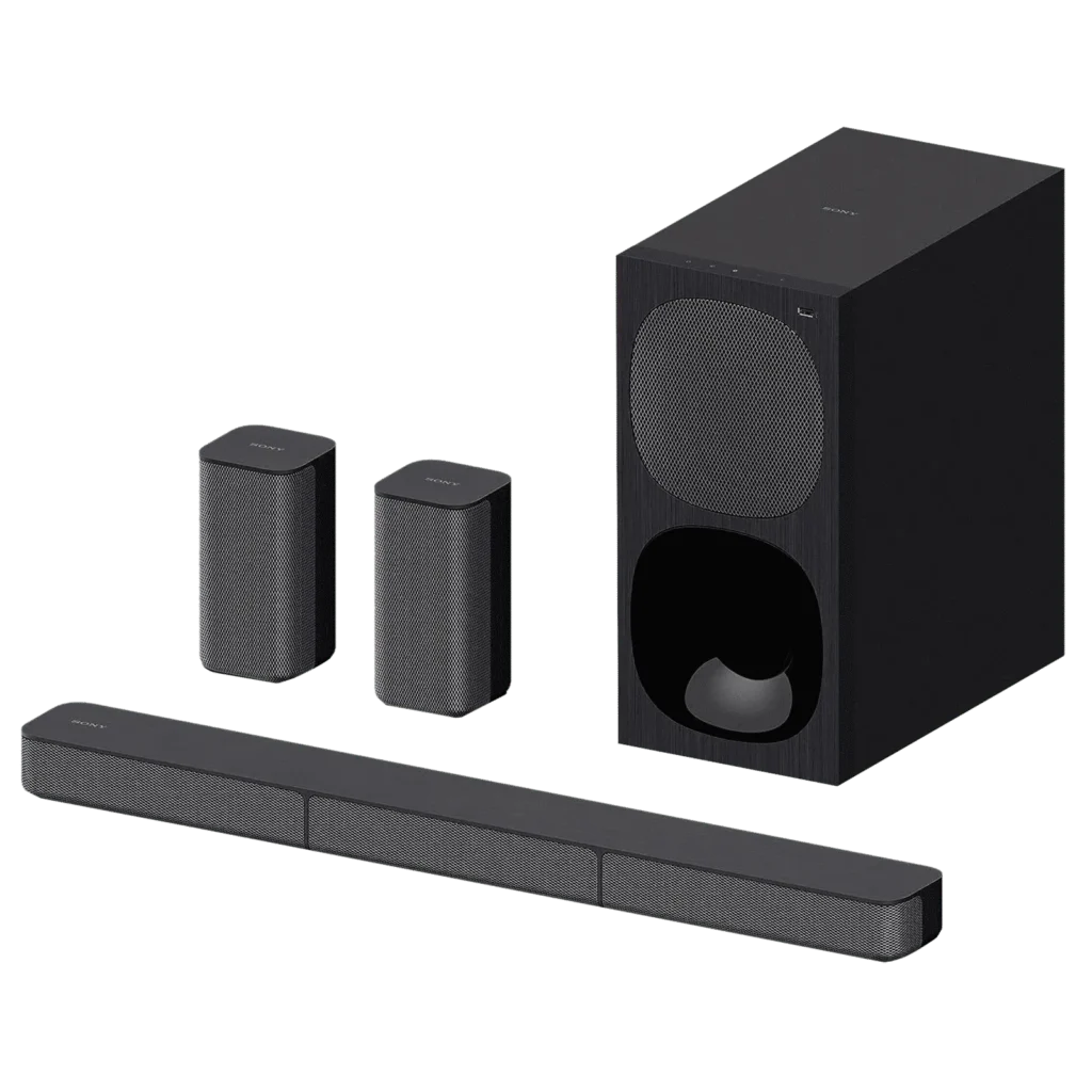 Sony HT-S20R Real 5.1ch Dolby Digital Sound bar for TV with subwoofer and Compact Rear Speakers