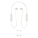 Sony WI-C100 Wireless Headphones in-Ear Bluetooth Headset with mic for Phone Calls (Taupe) - Image 4