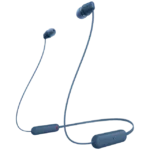 Sony WI-C100 Wireless Headphones in-Ear Bluetooth Headset with mic for Phone Calls (Blue)