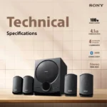 SONY SA-D40M2 100W Multimedia Speaker (Dolby Audio, 4.1 Channel, Black) - Image 2