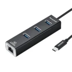 Honeywell Platinum Type C To USB 3.0 Ethernet Adapter (Black)