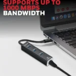 Honeywell Platinum Type C To USB 3.0 Ethernet Adapter (Black) - Image 3