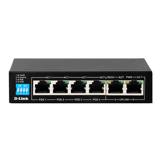 D-Link 6-Port Unmanaged PoE Switch