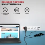 Honeywell 4 OUTLET EXTENSION BOARD WITH 1 TYPE C & 2 USB