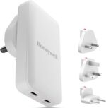 Honeywell Zest Ultra-Thin GaN 65W Dual Type-C PD 3.0 Wall Charger white