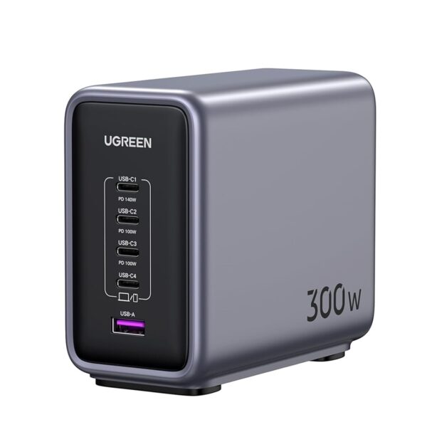 UGREEN CD333 Nexode 300W 5-Port GaN Desktop Fast Charger - 90903B