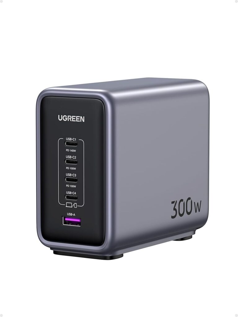 UGREEN CD333 Nexode 300W 5-Port GaN Desktop Fast Charger - 90903B
