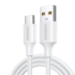 Ugreen US287 USB-A 2.0 to USB-C Cable Nickel Plating 2m (White)-60123