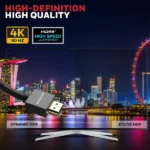 Honeywell HDMI Cable 1 Mtr with Ethernet – 2.0 Compliant Slim - Image 2