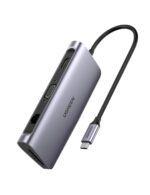 Ugreen Cm162 Usb-C To Hdmi plus Vga plus Usb 3.0 Adapter With Pd (Space Gray)-50505