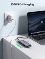 Ugreen Cm162 Usb-C To Hdmi plus Vga plus Usb 3.0 Adapter With Pd (Space Gray)-50505 - Image 2