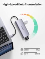 Ugreen Cm162 Usb-C To Hdmi plus Vga plus Usb 3.0 Adapter With Pd (Space Gray)-50505 - Image 3