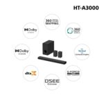 Sony HT-A3000 A Series Premium Sound bar 3.1Ch 360 Spatial Sound Mapping Sound bar For Surround Sound Home Theatre System With Dolby Atmos - Image 6