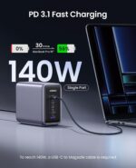 UGREEN CD333 Nexode 300W 5-Port GaN Desktop Fast Charger - 90903B - Image 4