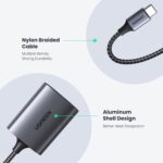 Ugreen CM401 Usb-C To Sd/Tf Memory Card Reader Alu Case-80888 - Image 3