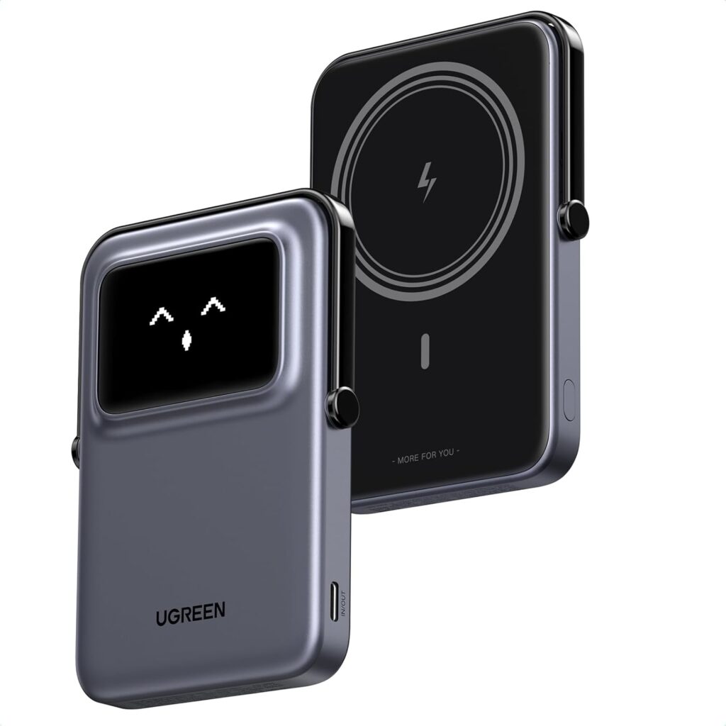 Ugreen PB571 5000mAh MIni Magnetic Robot Wireless 20W Power Bank-35605B
