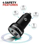 Honeywell Micro CLA 38W PD Smart Car Charger - Image 3