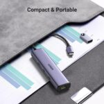 Ugreen Cm475 Usb-C To 3Usb3.0 Hub plus Rj45 (1000M) Ethernet Adapter-60600 - Image 9