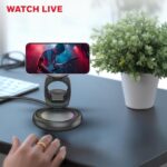 Honeywell Zest Wireless Trio 3-in-1 Platinum Series Foldable 23W Magnetic Wireless Fast Charger - Image 2